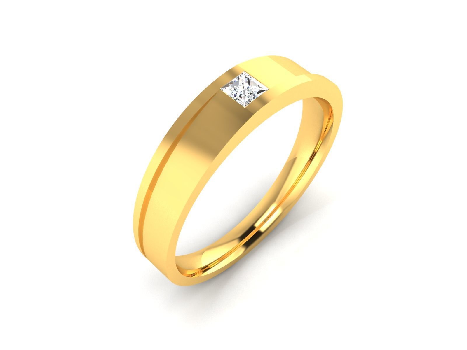 Women Band Ring 3dm render detail 3D print model_1