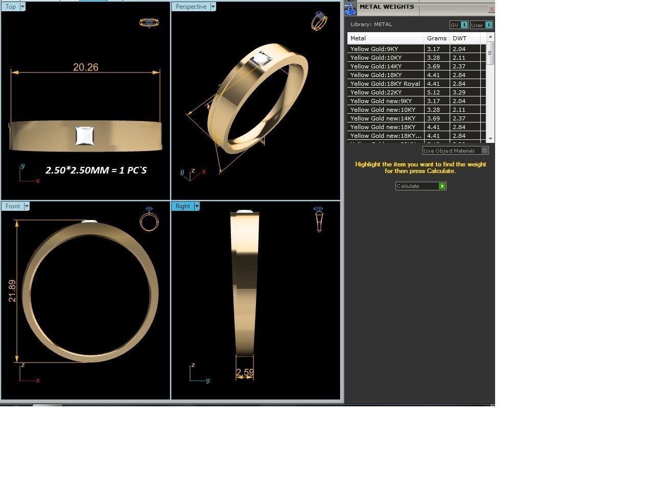 Women Band Ring 3dm render detail 3D print model_9