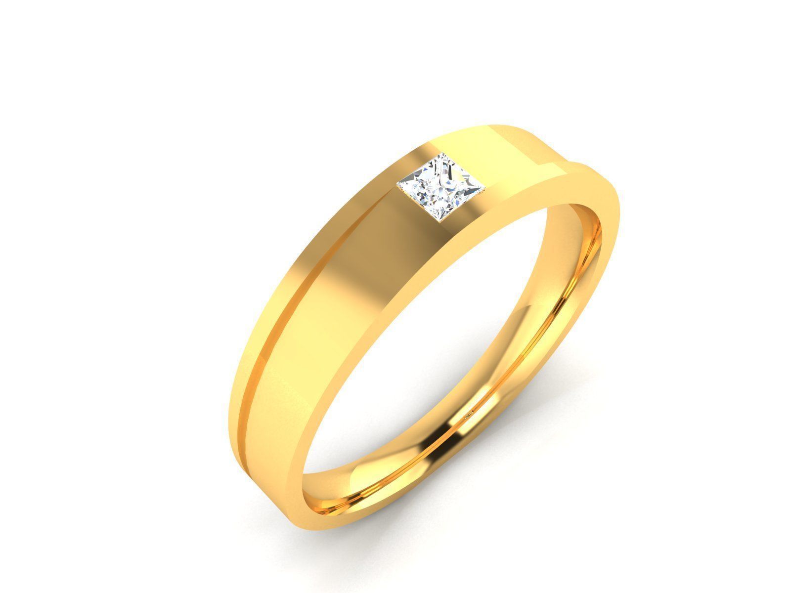 Women Band Ring 3dm render detail 3D print model_8