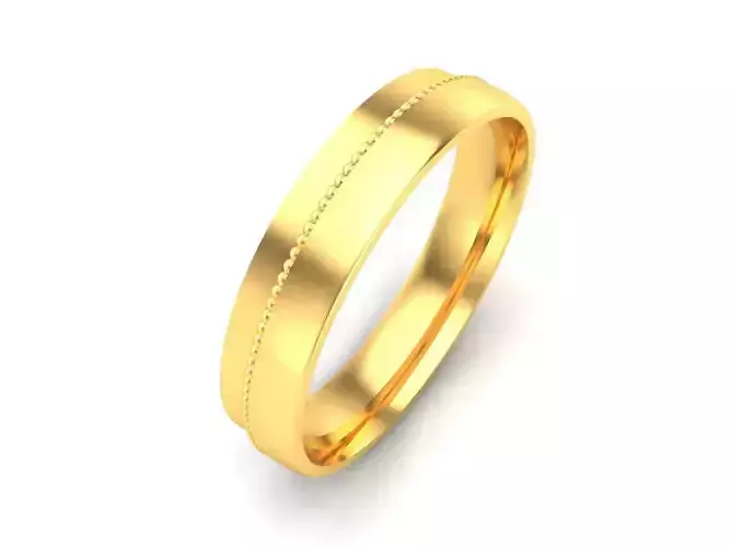Women Band Ring 3dm render detail