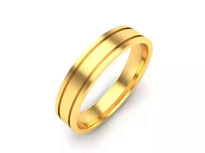 Women Band Ring 3dm render detail