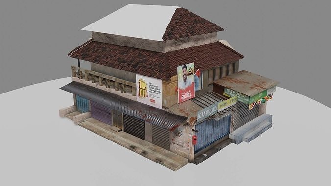 Night Street 3D model 7
