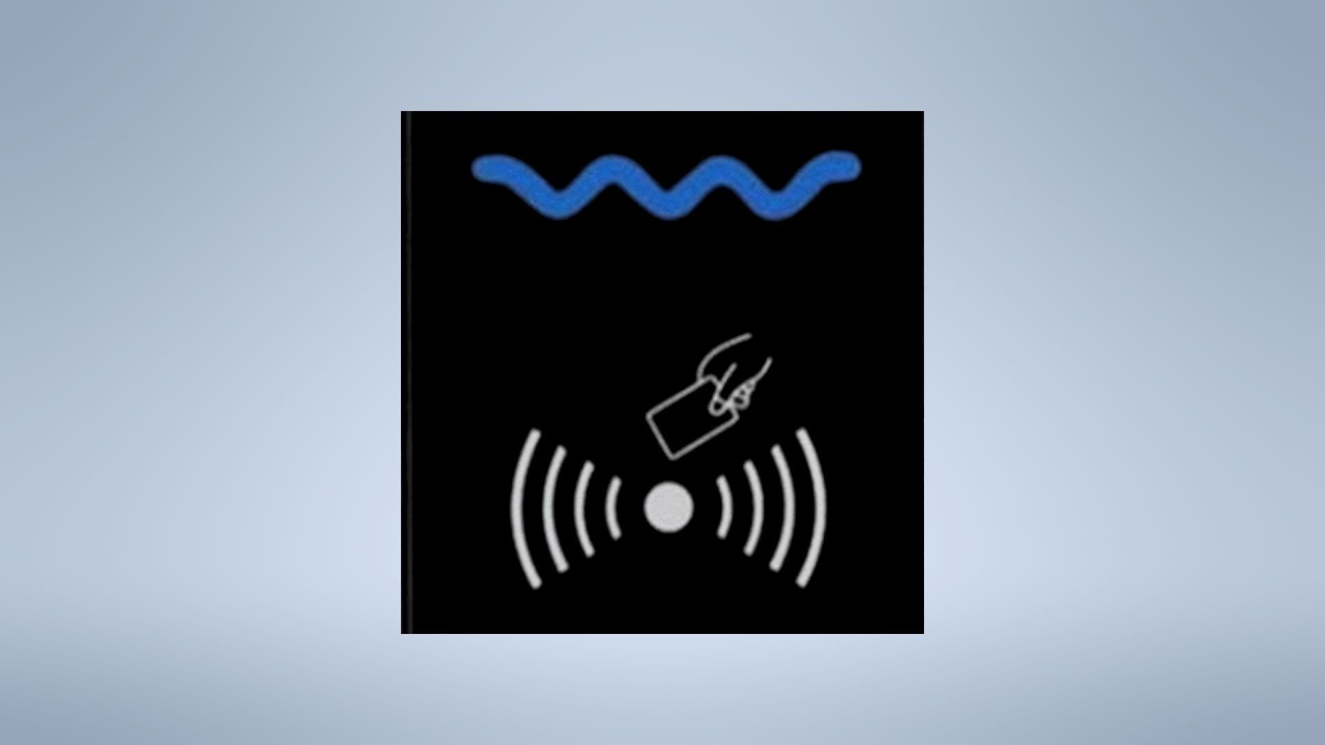 Door card reader Low-poly 3D model_4