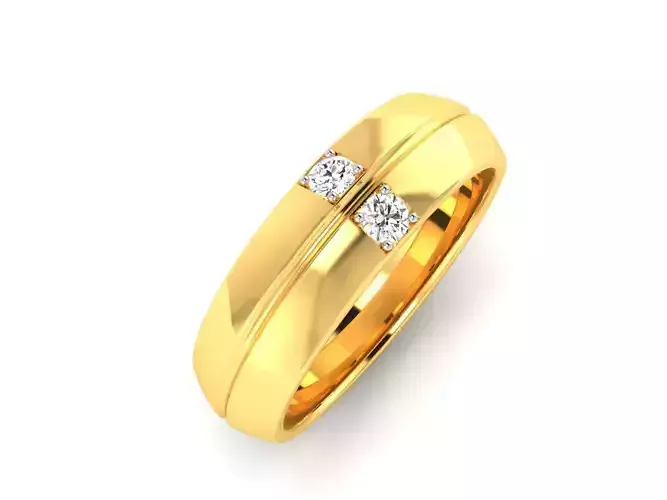 Women Band Ring 3dm render detail