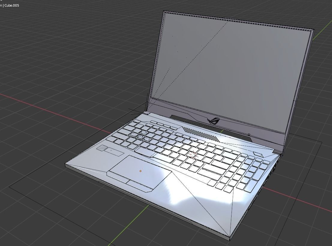 Asus ROG laptop 3D model_1