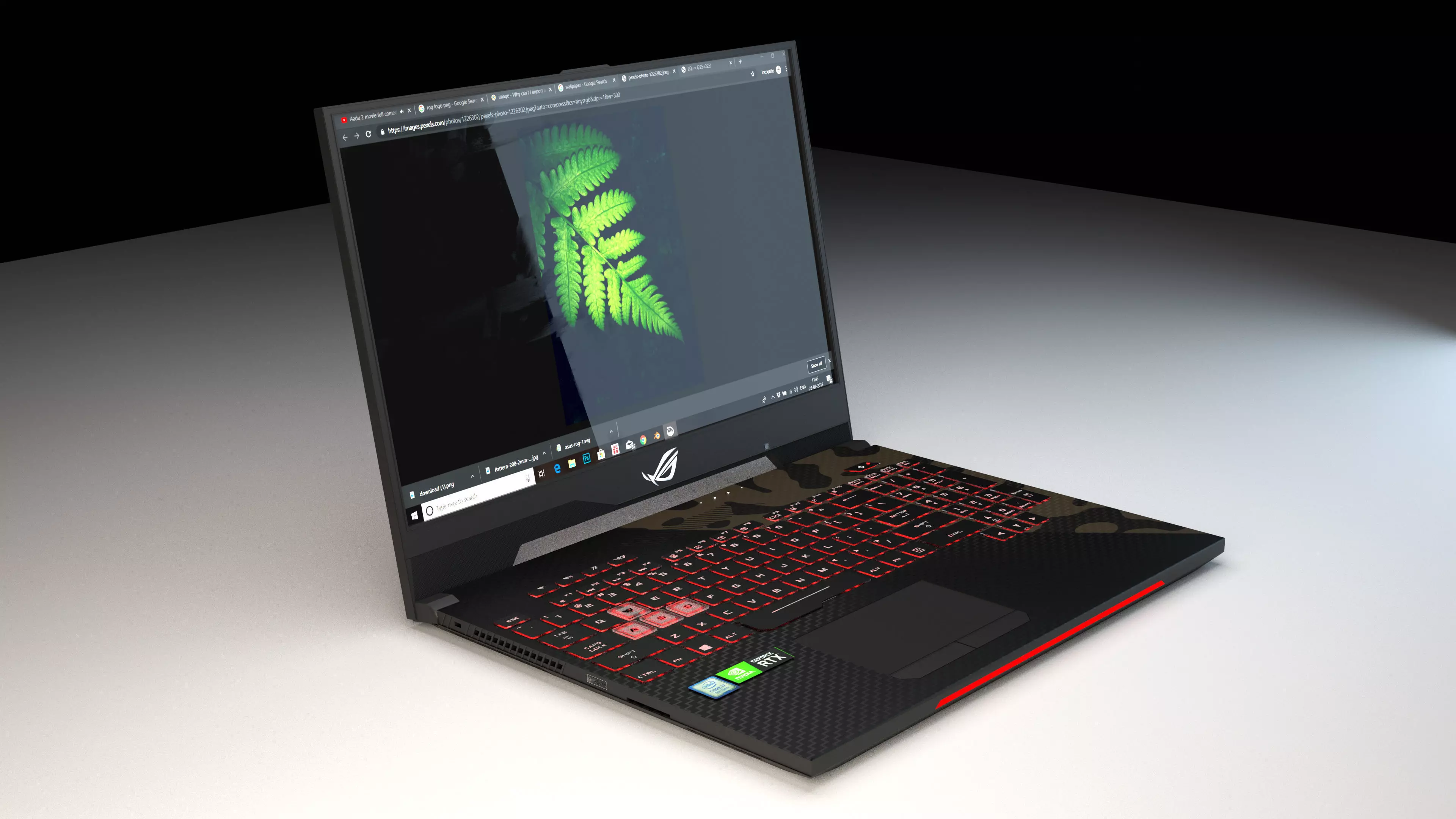 Asus ROG laptop 3D model_0