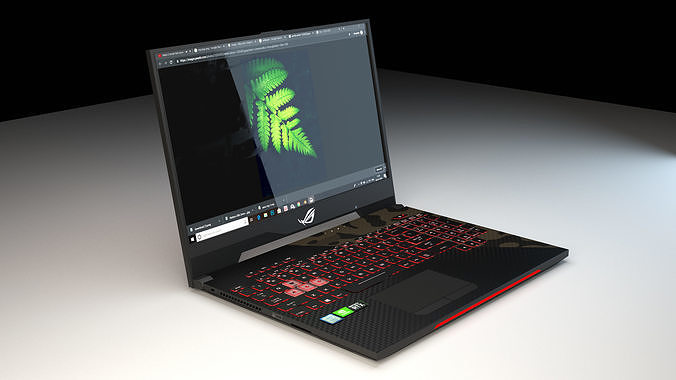 Asus ROG laptop 3D model