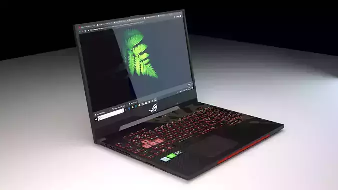 Asus ROG laptop 3D model