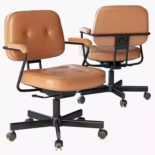 Alefjall leather office chair