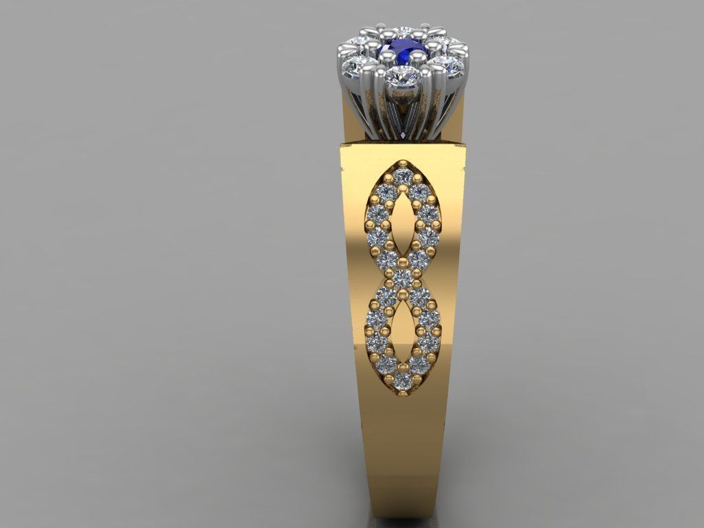 GC GOLD TW0130- Diamond ring  3D print model_2