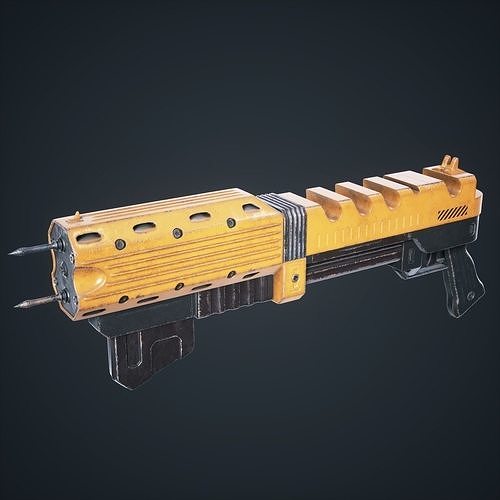 Sci Fi Gun Spark Low-poly 3D model