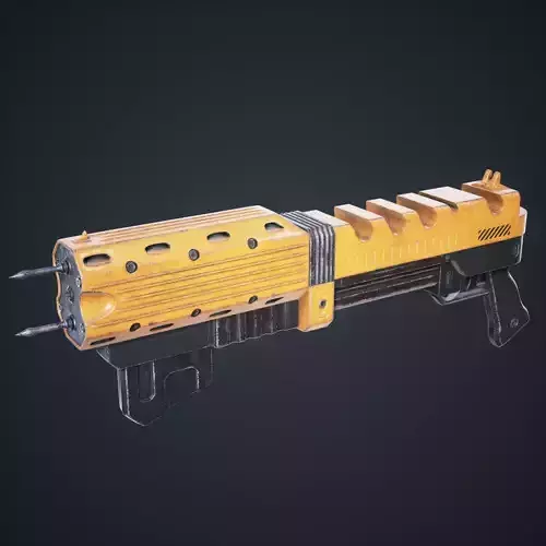 Sci Fi Gun Spark Low-poly 3D model