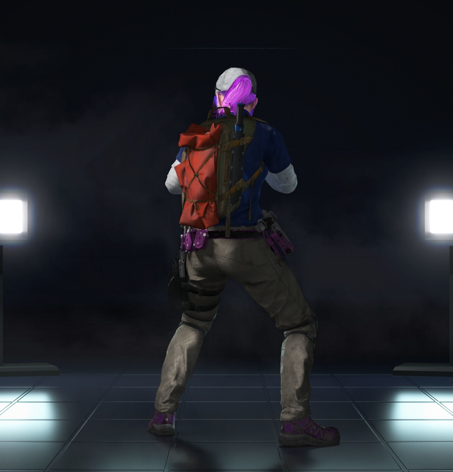 Kimiko Nomura from World War Z Free 3D Model Free low-poly 3D model_2