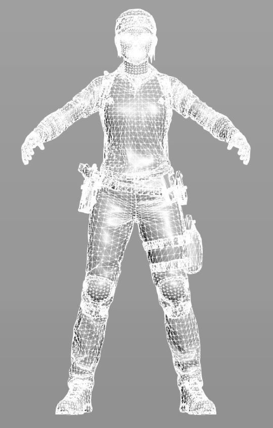 Kimiko Nomura from World War Z Free 3D Model Free low-poly 3D model_4