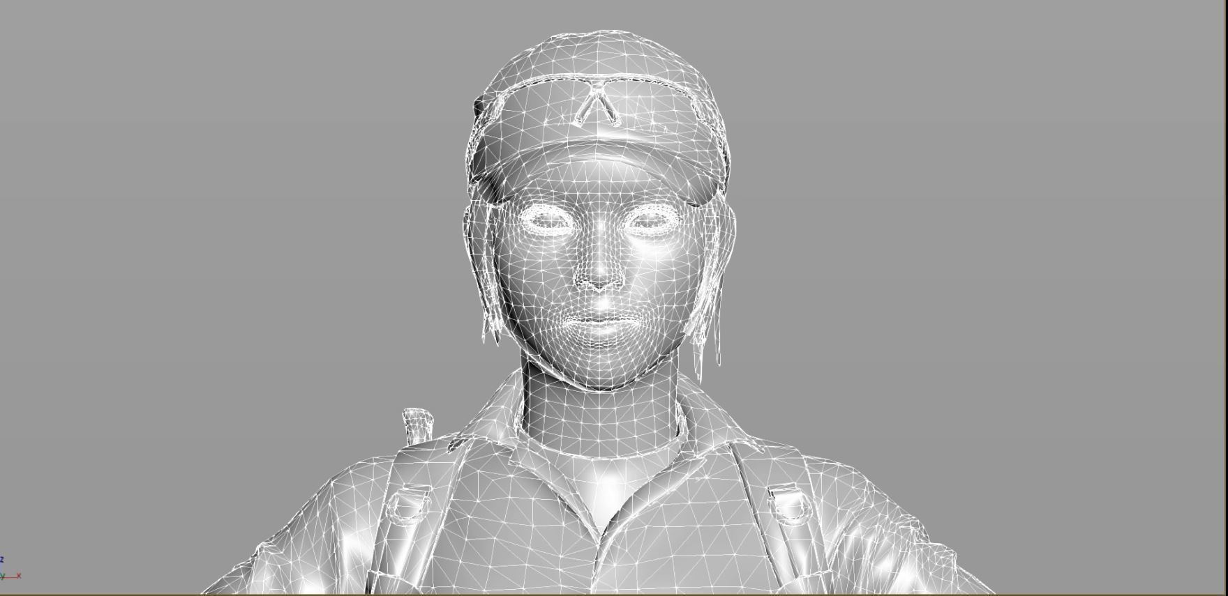 Kimiko Nomura from World War Z Free 3D Model Free low-poly 3D model_3