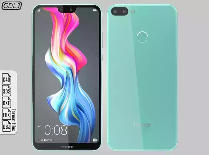 Huawei Honor 10 Lite Sapphire Blue 3D model