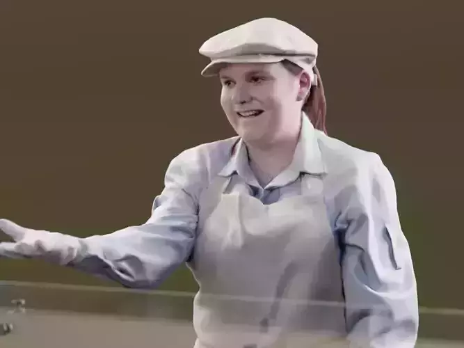 Victoria 10150 - Standing Supermarket Woman