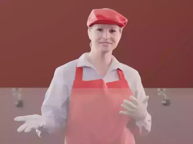 Sarah 10147 - Standing Supermarket Woman