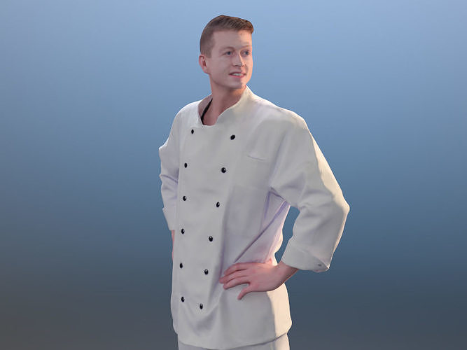 Thomas 10129 - Standing Butcher Low-poly 3D model