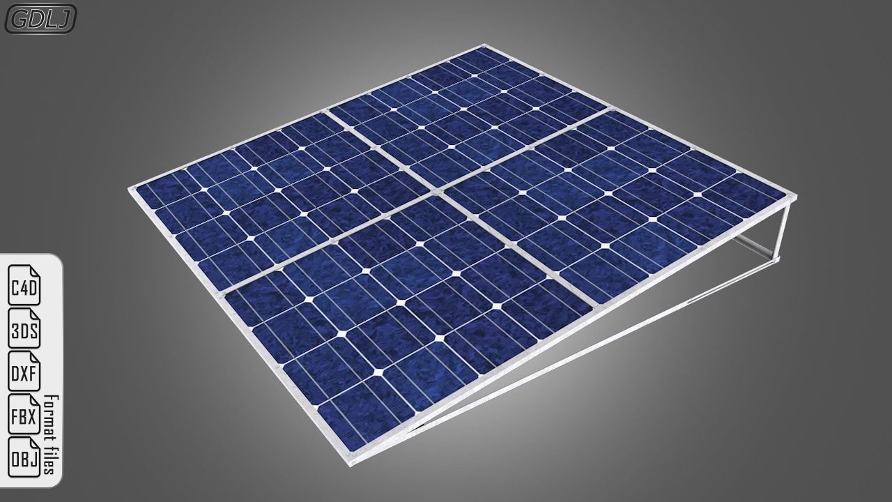 Solar Panel 3D model_6