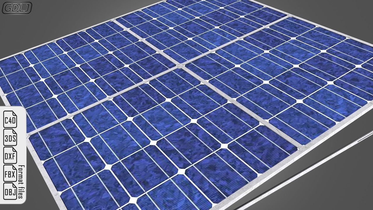 Solar Panel 3D model_8