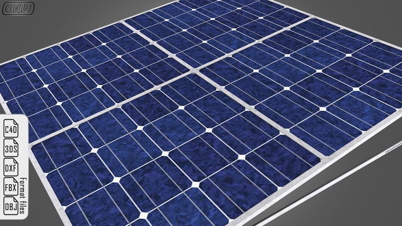 Solar Panel 3D model_1