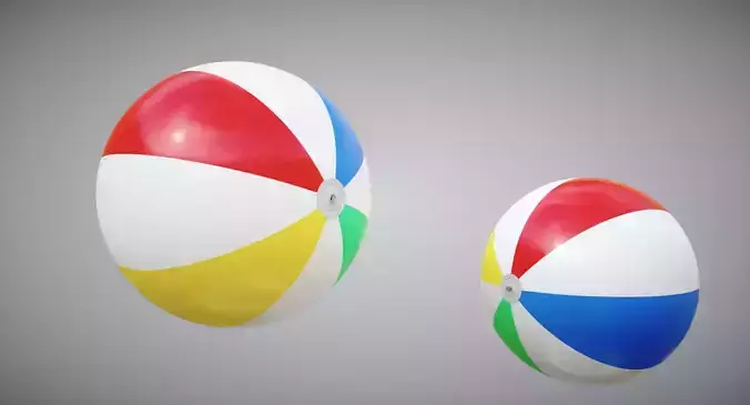 Waterpool Ball Low-poly 3D model