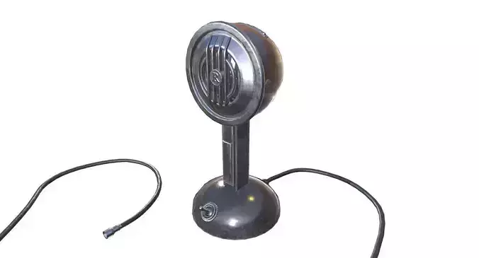 Vintage Microphone Game Ready