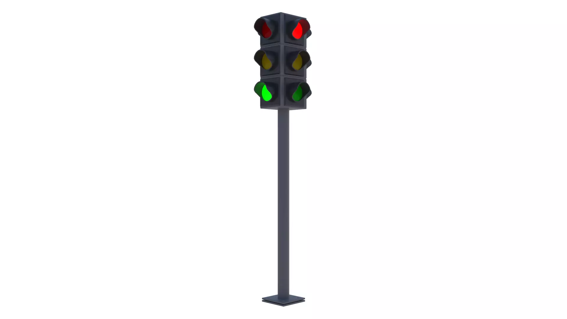 Traffic Light Free 3D model
