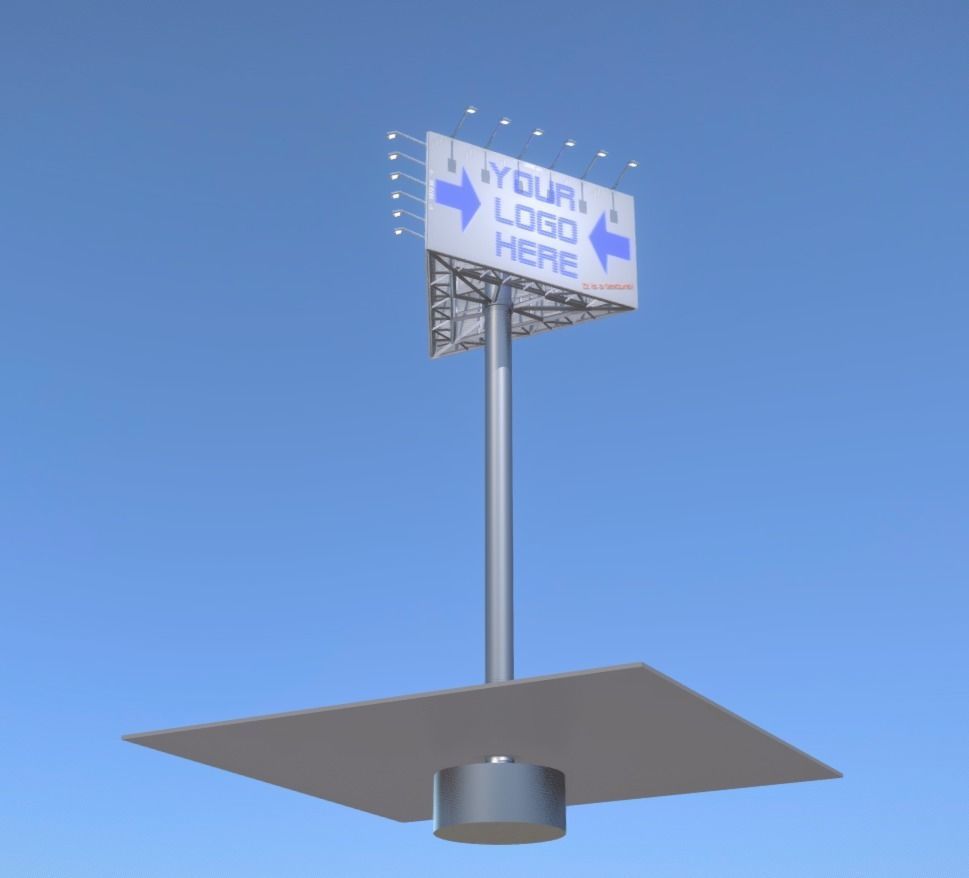 Advertising Billboard Version 1 High-Poly 3D model_12