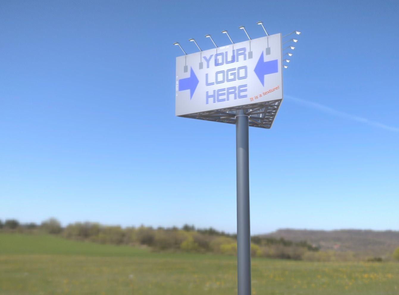 Advertising Billboard Version 1 High-Poly 3D model_2