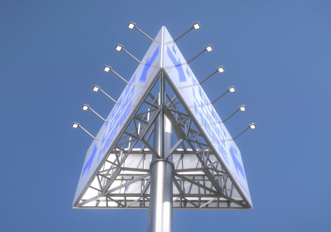 Advertising Billboard Version 1 High-Poly 3D model_6