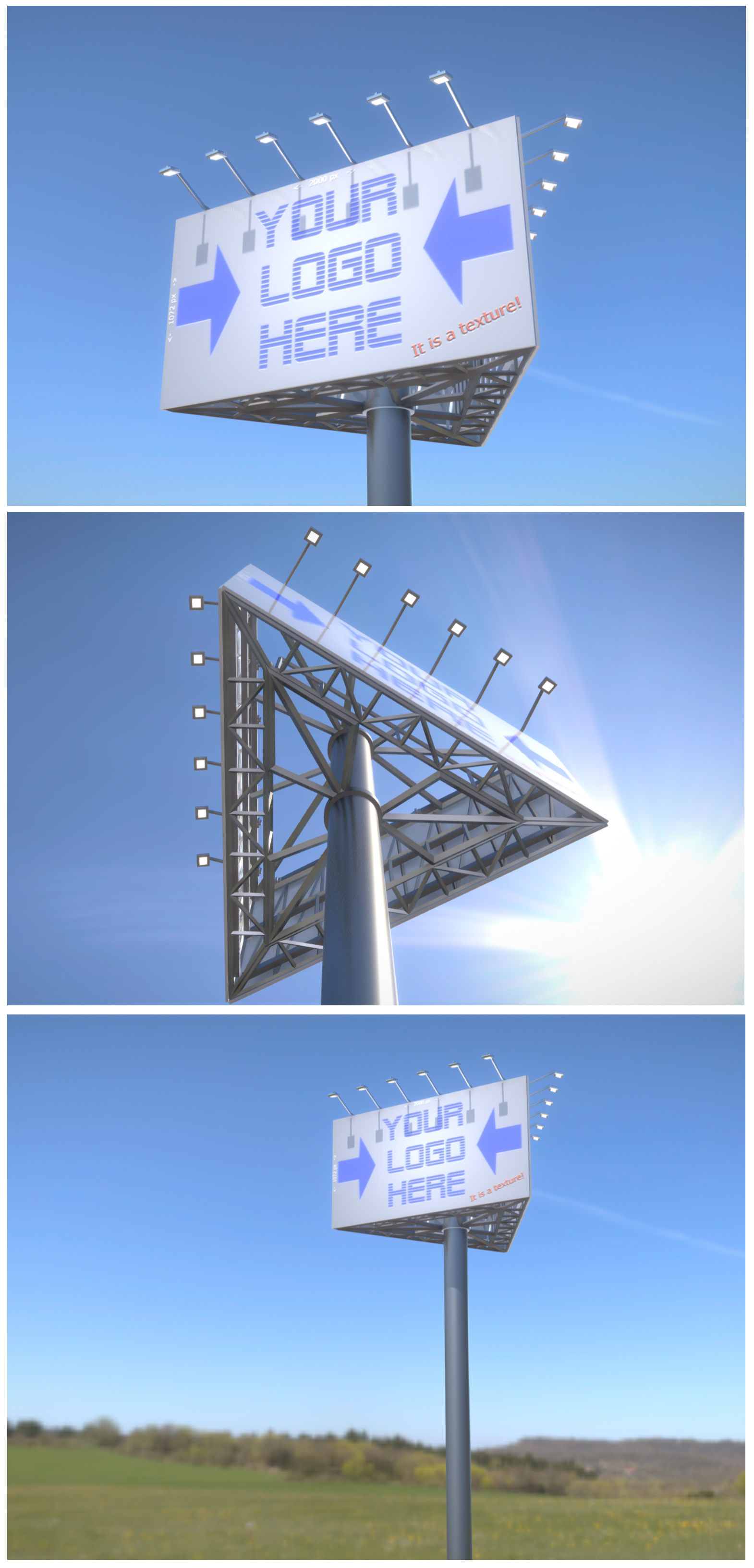 Advertising Billboard Version 1 High-Poly 3D model_13