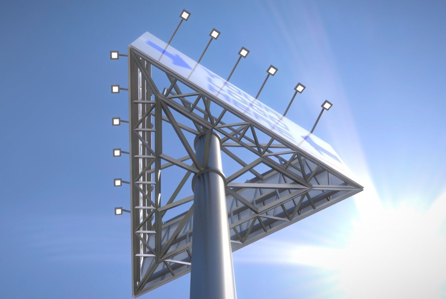 Advertising Billboard Version 1 High-Poly 3D model_9