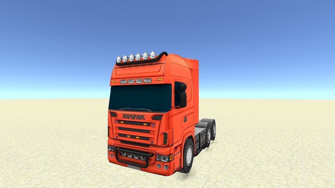 Truck Pack  2020 Collection Low-poly 3D model_40