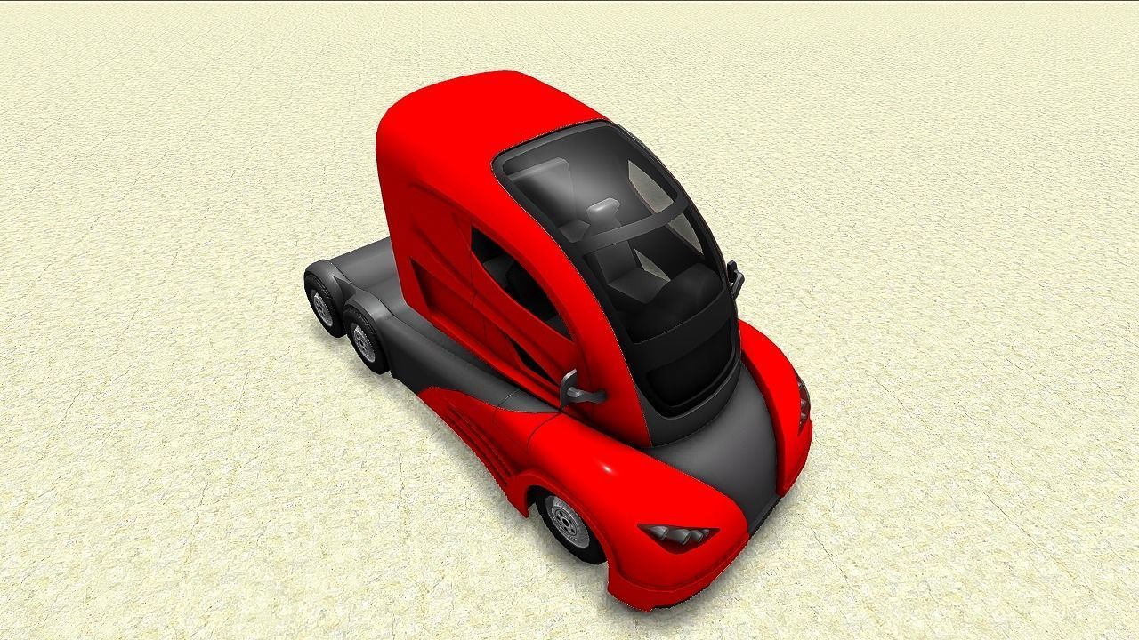 Truck Pack  2020 Collection Low-poly 3D model_8