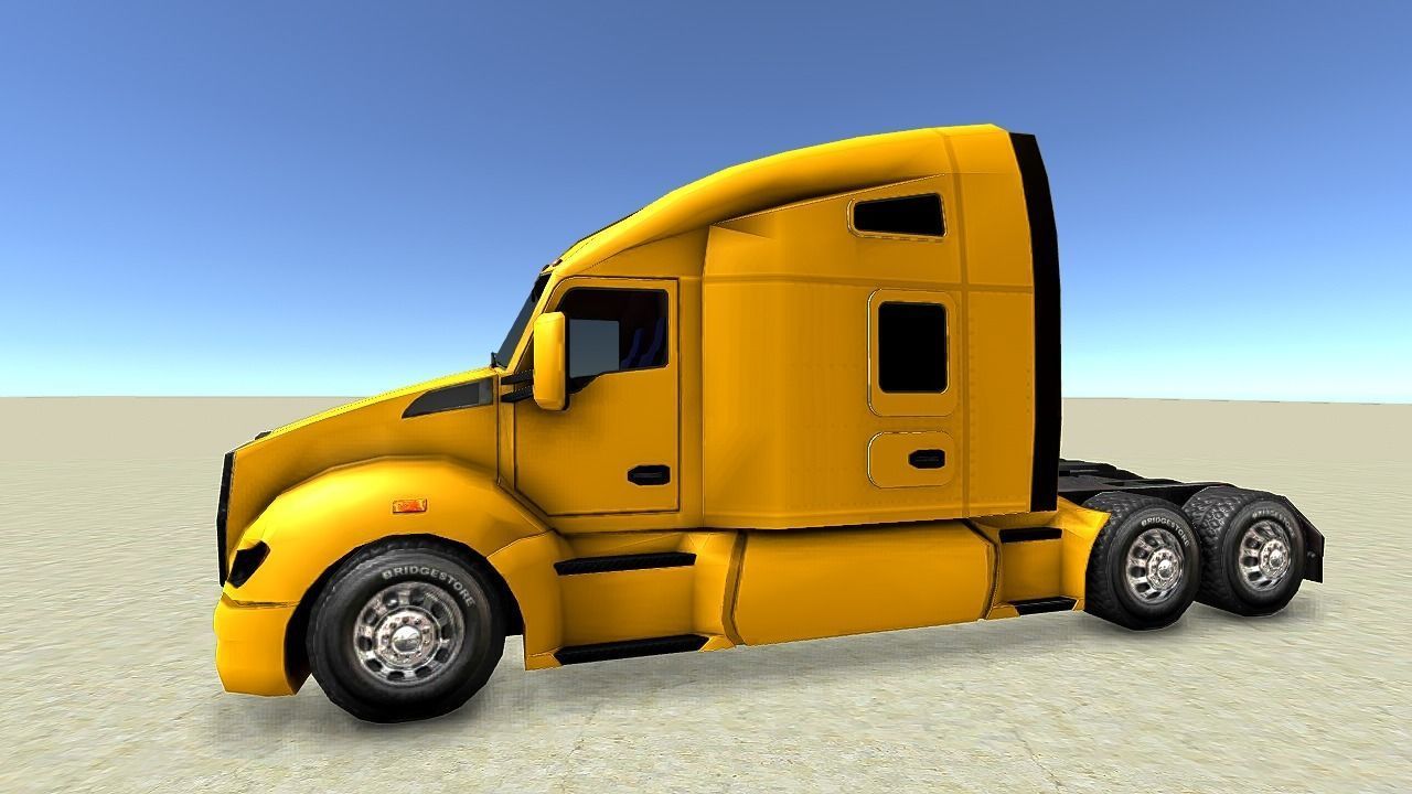 Truck Pack  2020 Collection Low-poly 3D model_4