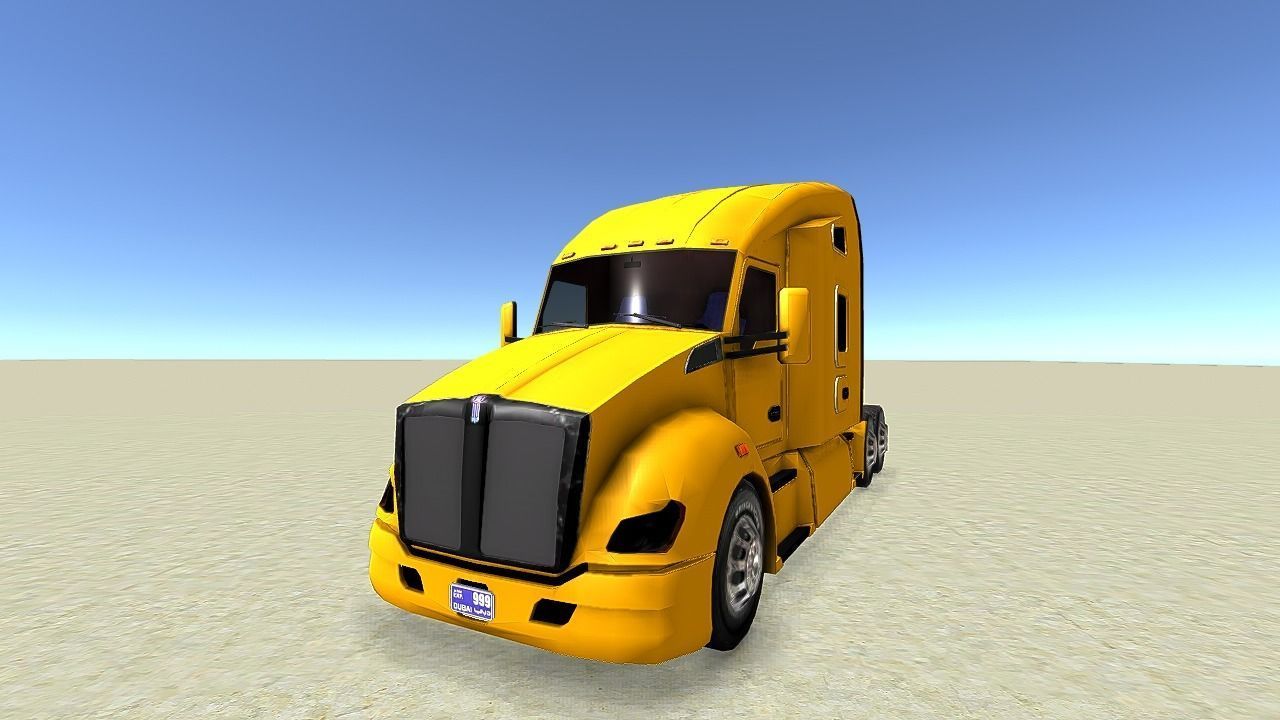 Truck Pack  2020 Collection Low-poly 3D model_1