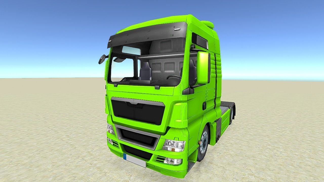 Truck Pack  2020 Collection Low-poly 3D model_11