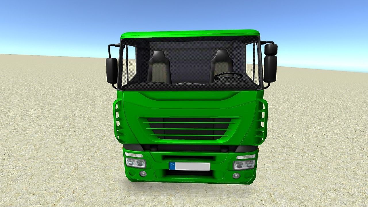 Truck Pack  2020 Collection Low-poly 3D model_34