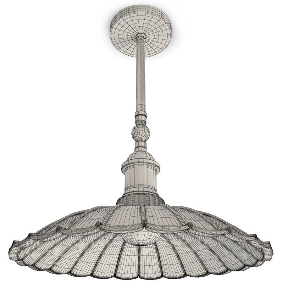 Zape Old Pendant Lamp 3D model_1