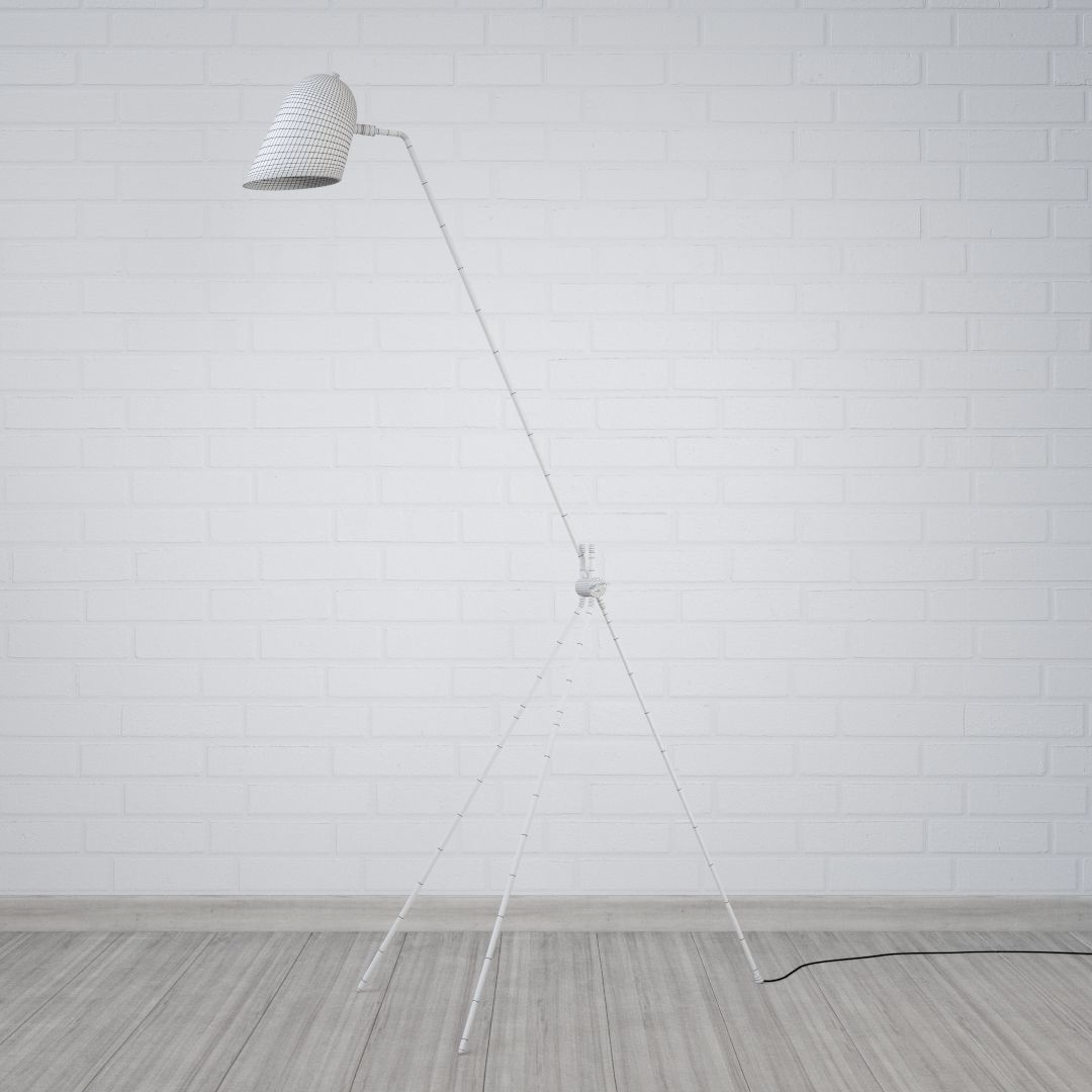 Modern Floor Lamp - Cliff Floor 3D model_4