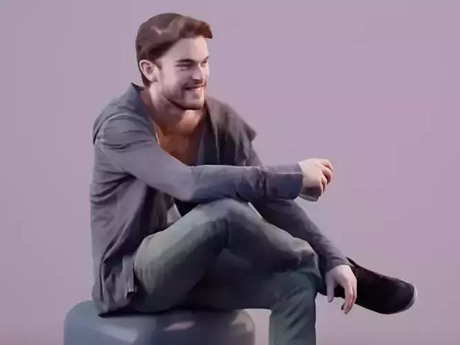 Kenneth 10162 - Sitting Casual Woman