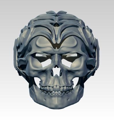 Skull ring  3D print model_2