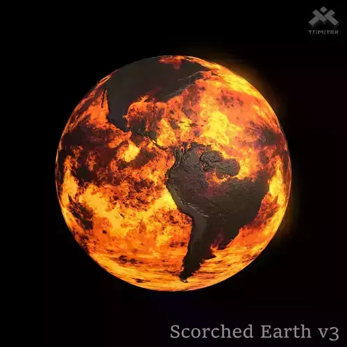 Scorched Earth v3 - 8k PBR Low-poly 3D model