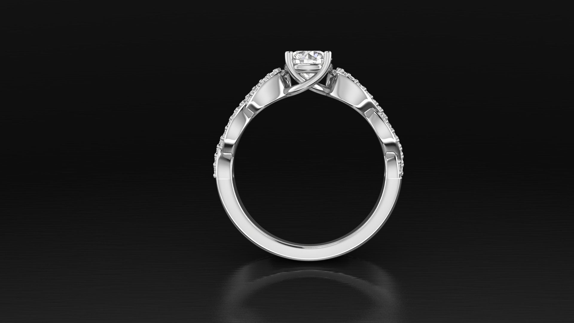 Ring infinito 3D print model_2