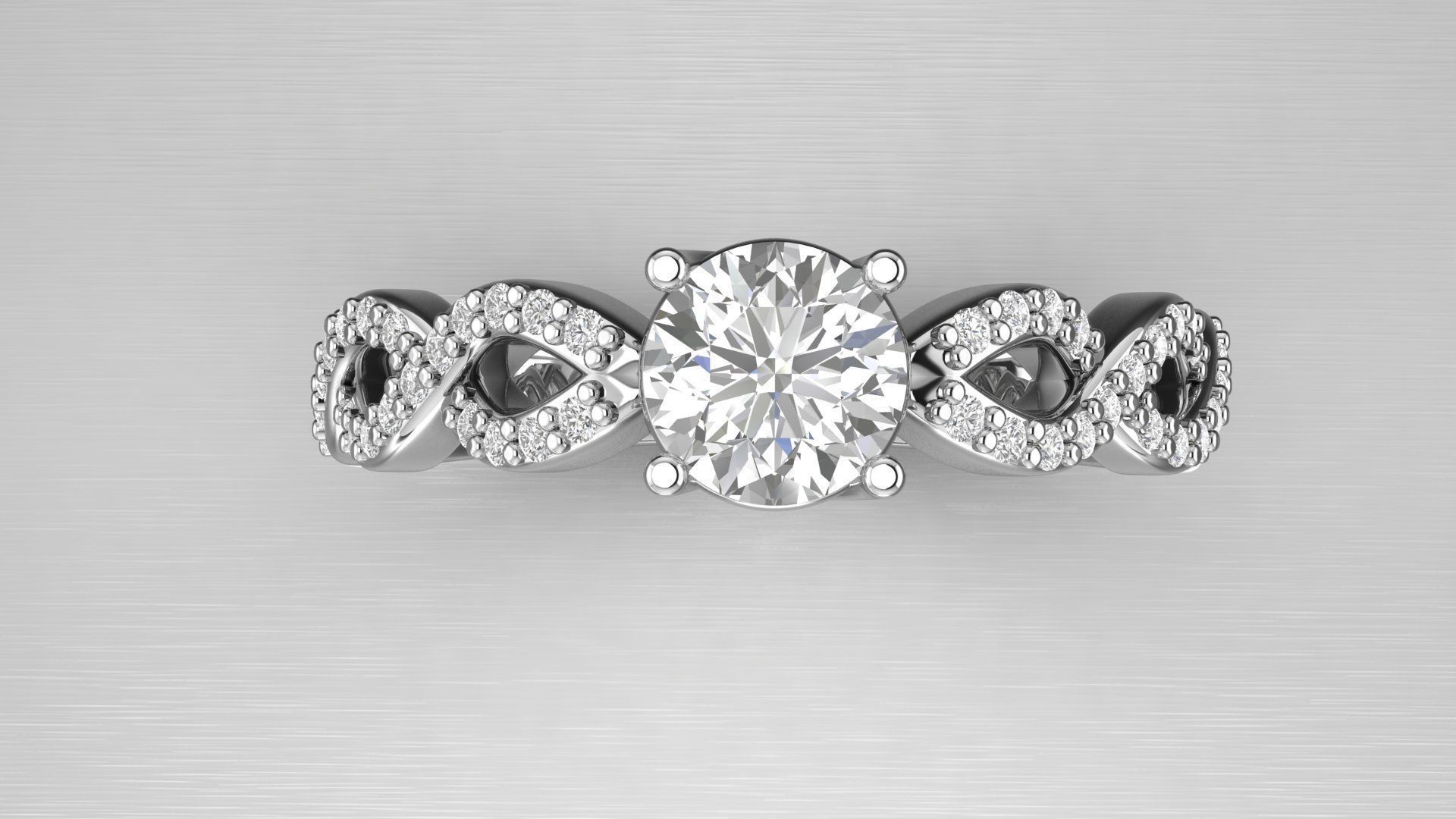 Ring infinito 3D print model_1