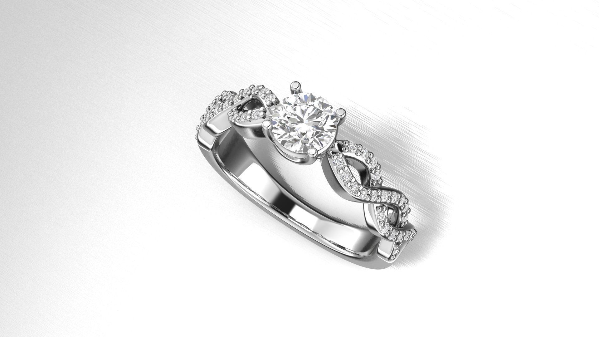 Ring infinito 3D print model_3