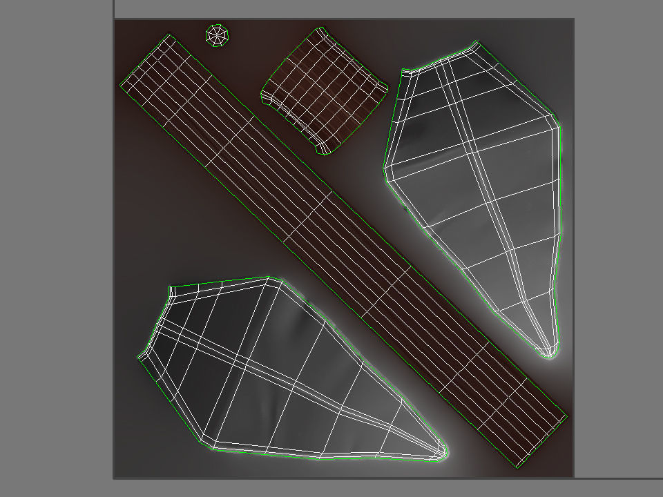 Spear sword with wooden handle 3D model_7