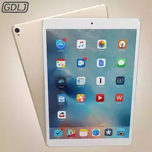 Apple iPad Pro Gold 3D model